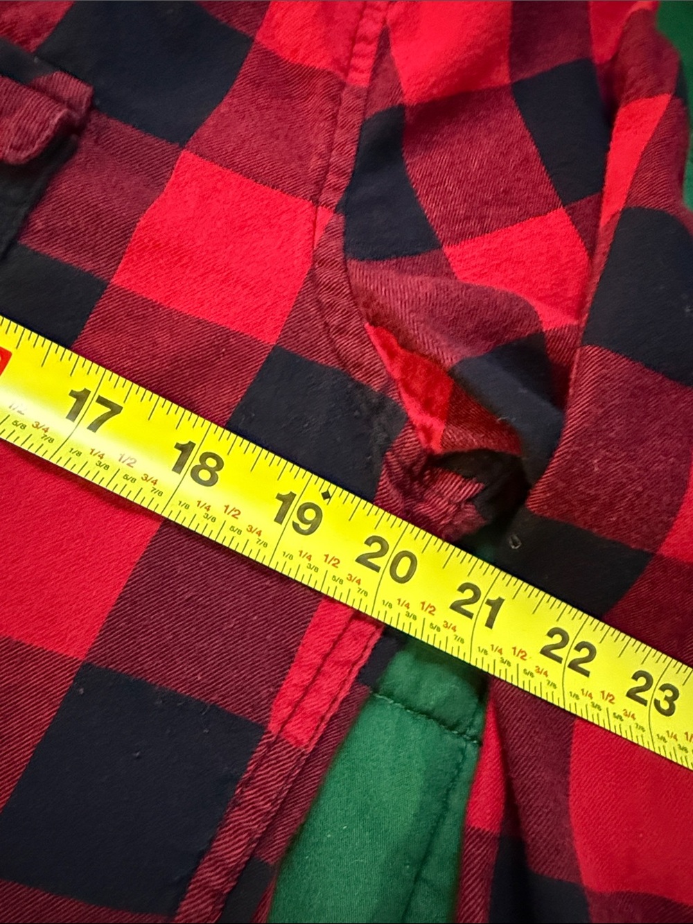 dip Red and Black Buffalo Plaid Button-Down Shirt 100% cotton - Picture 6 of 7